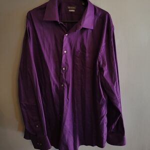 Purple button down